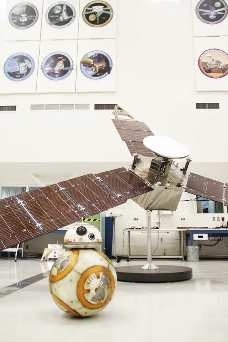 First, a stop-off at the clean room where real NASA robots are made.